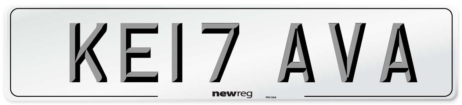 KE17 AVA Number Plate from New Reg
